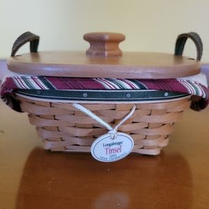 Longaberger 2005 Tree Trimming Basket Tinsel